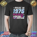 Official 46 Years Old 46th Birthday Decoration Made In March 1976 T-Shirt
