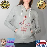 Official Pattern Of My Life Shirts Full Zip Hooded