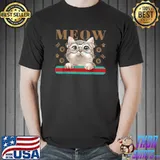 Original Cat saying meow,best funny gift idea for animal lovers T-Shirt Unisex