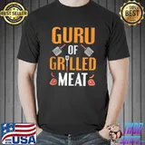 Original Grilling Guru Of Grilled Meat Smoking BBQ T-shirt