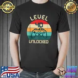 Original Level 40 Unlocked T Shirts Retro Gamer 40th Birthday T-shirt