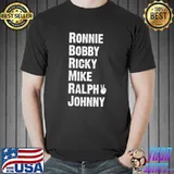 Peace Sign Ronnie Bobby Ricky Mike Ralph Johnny T- Unisex