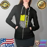 Premium Sarcoma Cancer Awareness American Flag Bone Cancer T-Shirt Full Zip Hooded