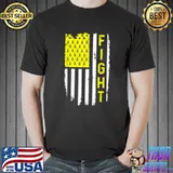 Premium Sarcoma Cancer Awareness American Flag Bone Cancer T-Shirt Unisex