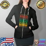 Proud HBCU Grad Shirt Historical Black College Alumni T- Full Zip Hooded