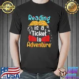 Reading Adventure Library Student Teacher Book T-Shirt Unisex