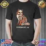 Red Tribal Fox Davenport Native American Artwork Raglan Baseball Tee Unisex