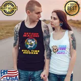 Retired Mason Full Time Hooker Fisherman Gift Zip Hoodie Tank Top