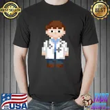 Retro 80s Video Game Pixel Art Medical Health Doctor T- Unisex