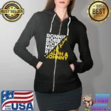 Ronnie Bobby Ricky Mike Ralph and Johnny T-Shirt Full Zip Hooded