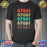 Shirt That Says 67661 Retro Zip code Zipcode T- Unisex