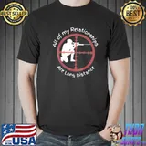 Sniper Long Distance Relationship Shooting T-Shirt Unisex