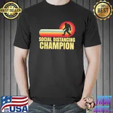 Social Distancing Champion Vintage Sasquatch Bigfoot T- Unisex