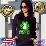 St Patrick’s Day My Heart Is Held By The Paws Of A Cream Shih Tzu Shirt
