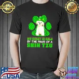 St Patrick’s Day My Heart Is Held By The Paws Of A Cream Shih Tzu Shirt Unisex