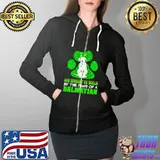 St Patrick’s Day My Heart Is Held By The Paws Of A Dalmatian Shirt Full Zip Hooded