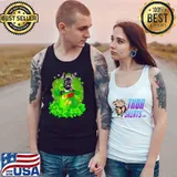 St.-Patricks-Day-Shamrock-Lucky-Hat-Black-French-Bulldog-Dogs-Shirt Tank Top