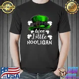 St Patricks Day Wee Little Hooligan Leprechaun Shamrock T-Shirt Unisex