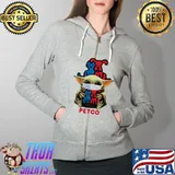 Star Wars Baby Yoda Mask Hug Petco COVID-19 Shirt Full Zip Hooded