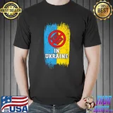 Stop War I Stand With Ukraine USA Support For Ukrainian Flag T-Shirt