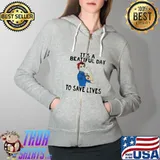 Strong Nurse It’s A Beautiful Day To Save Lives Shirt Full Zip Hooded