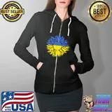 Sunflower Of Peace Ukraine Ukraine Strong Vyshyvanka Long T-Shirt Full Zip Hooded