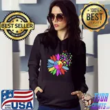 Sunflower Puzzle Autism Awareness 2022 T-shirt