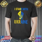 Support Ukraine I Stand With Ukraine Ukrainian Flag T- Unisex
