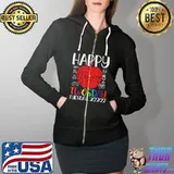 Teacher 22222 Happy Twosday 2022 T Shirt T-Shirt Full Zip Hooded
