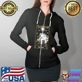 The Star Tarot Card Vintage Gothic Witch Occult T- Full Zip Hooded