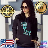 This Girl Is Now 23 years old - Flower 23rd Birthday party T-shirt