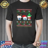 Top Christmas Teeth Funny Dentist Dental Ugly Christmas 2021 T-Shirt Unisex