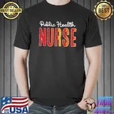 Top Public health nurse plaid red love heart stethoscope rn mom Unisex