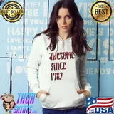 Top Vintage 40th Birthday Tee Awesome Since 1982 40th Birthday T-shirt