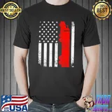 Trucker American Flag USA Patriotic Proud Funny Truck Driver T- Unisex