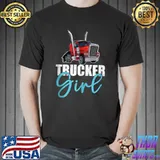 Trucker Girl - Truck Driver Babe Trucker Life T- Unisex