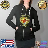 True Love Is Sacrifice Jesus Crucifix Shirt Full Zip Hooded