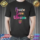 Ukraine T-shirt Peace Love Ukraine Watercolor Style T-Shirt