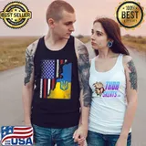 Ukrainian American Flag Ukraine Usa America Roots T-Shirt Tank Top