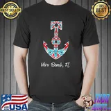 Vero Beach, FL Fishermen Native American Nautical Anchor Premium T-Shirt