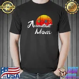 Vintage Accountant Mom Retro Sunset Funny Accounting Gift Zip Hoodie Unisex