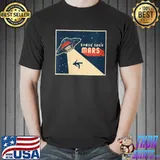 Vintage Nevada Ufo Alien Astronaut Clipart Clothing T- Unisex