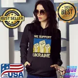 We Support Ukraine Shirt Pray Ukraine, I Stand With Ukraine T-Shirt Hoodie