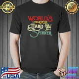World's Okayest Hand Spinner Funny Spinning Premium T-Shirt Unisex