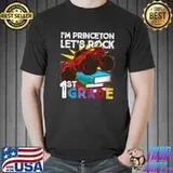 1st Grader Monster Truck I'm Princeton Let's Rock First T- Unisex