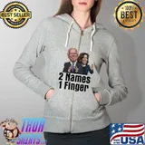 2 Names 1 Finger Joe Biden And Harris Shirt