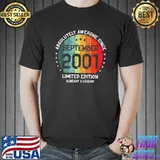 21st Birthday Absolutely Awesome Since September 2001 T-Shirt