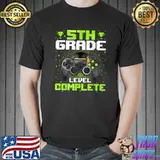 5th Grade Level Complete Graduation Video Gamer Graduate T-Shirt