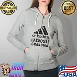 Abadass Lacrosse Grandma Shirt Full Zip Hooded