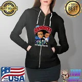 African-American Boondock Riley-Huey Black Women Men T-Shirt Full Zip Hooded